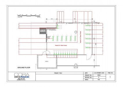 cora bike rack layout service