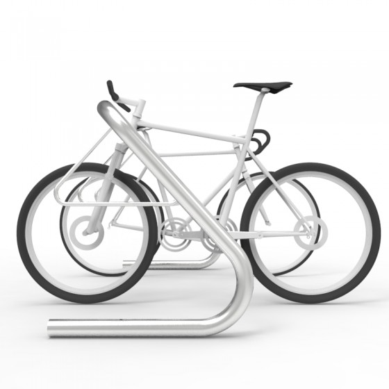 expo 2000 stainless bike rack 6 10 capacity bikes side