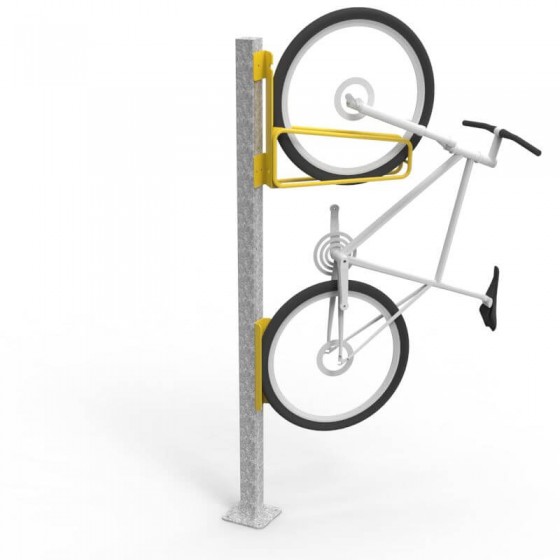 angled bike rack