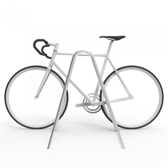 cbr5f stainless steel bike rail with bike side