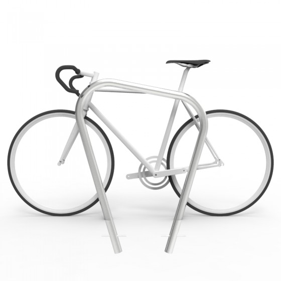 cbr6f stainless steel bike rail with bike side