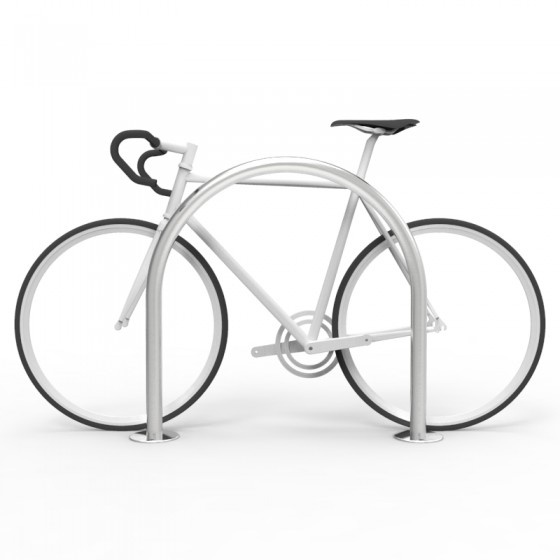 cbr2b stainless steel bike rail with bike side v2